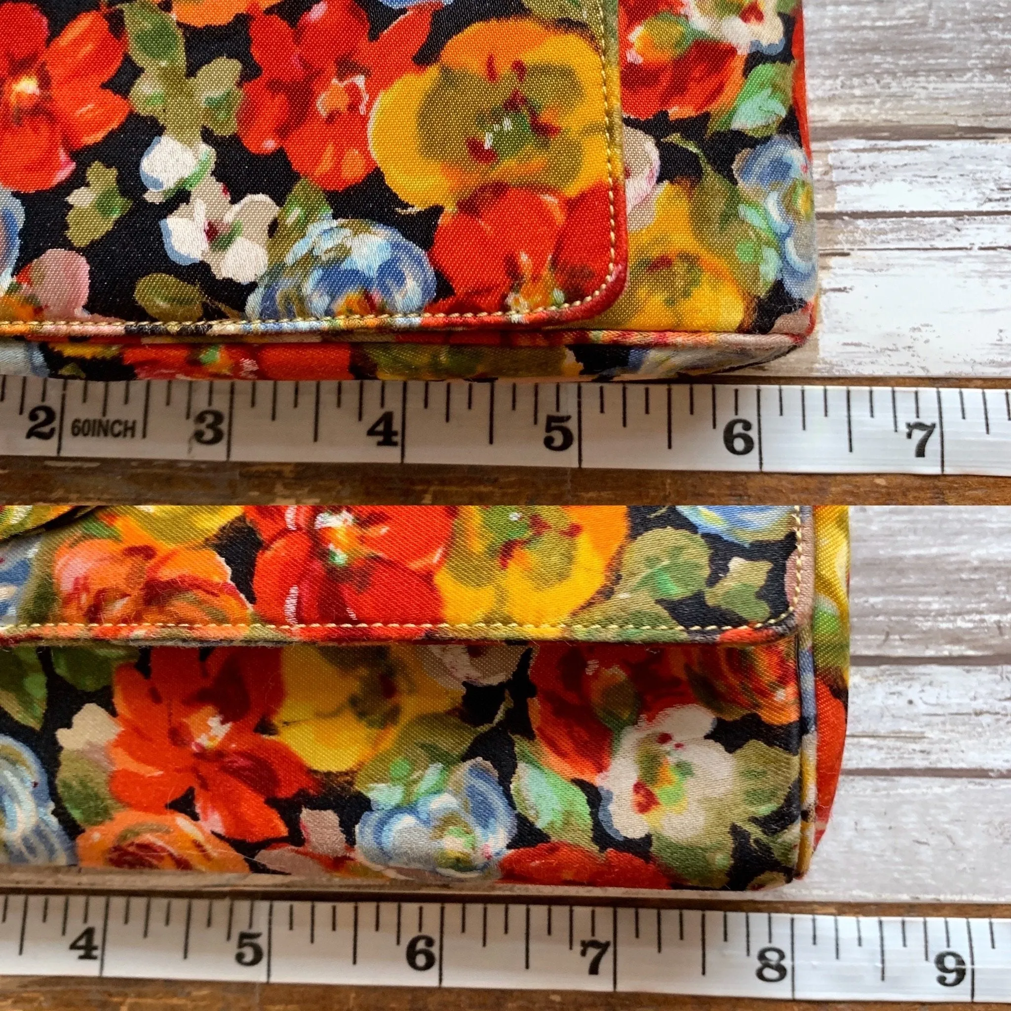 1950s Floral Clutch by Coblentz for Saks Fifth Avenue. Colorful Bag. Sustainable Vintage Fashion.