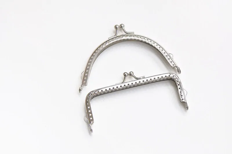 8.5/10.5/12.5/15.5cm (3"to 6") Retro Silver Purse Frame Sewing Purse Frame