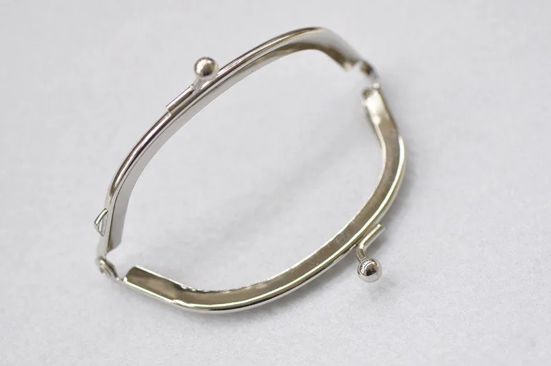 8.5/10.5/12.5/15.5cm (3"to 6") Retro Silver Purse Frame Sewing Purse Frame