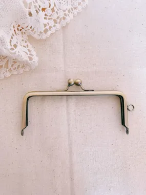 Bronze Purse Frame Kiss Lock Bag Frame Glue In Style 13.5cm x 5.5cm