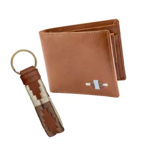Choice of Any Leather Wallet and Keyring - Gift Package