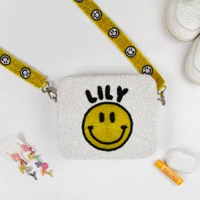 Customized Smiley Beaded Crossbody Bag (GD)