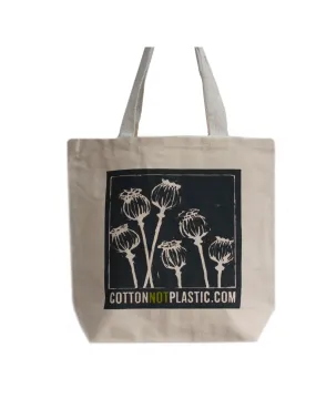 Eco Tote Bag Indkøbspose - Poppy Heads