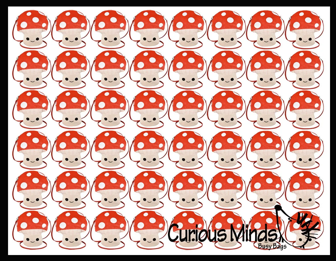 Mushroom Purse Crossover Bag Zipper Cute Soft Zipper