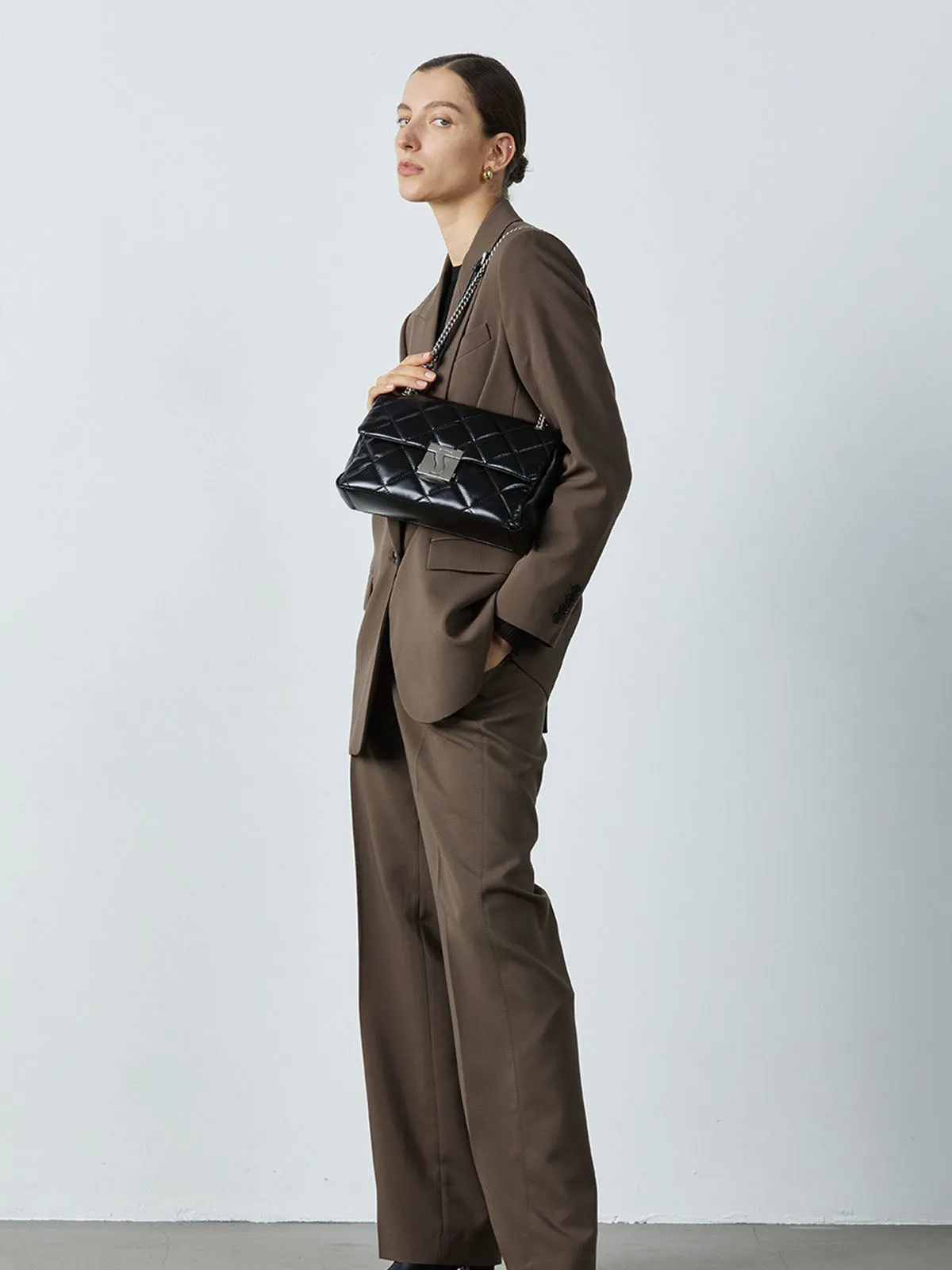 Smting | Quilted Chain Flap Bag