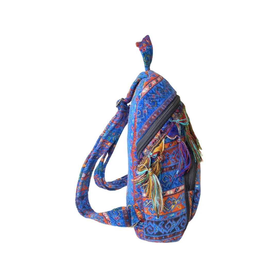 Turkish Bohemian Fringe Multicolor Backpack