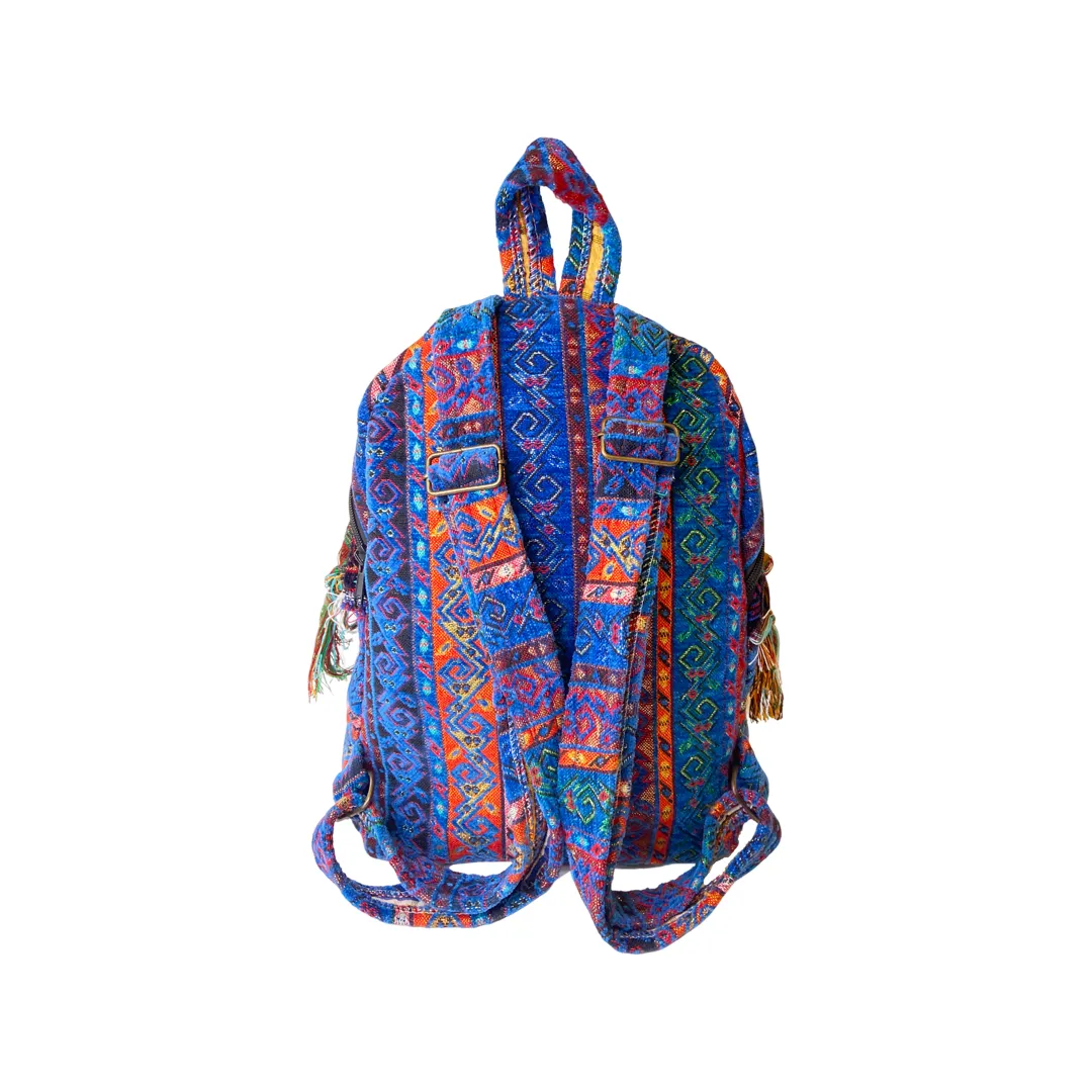 Turkish Bohemian Fringe Multicolor Backpack