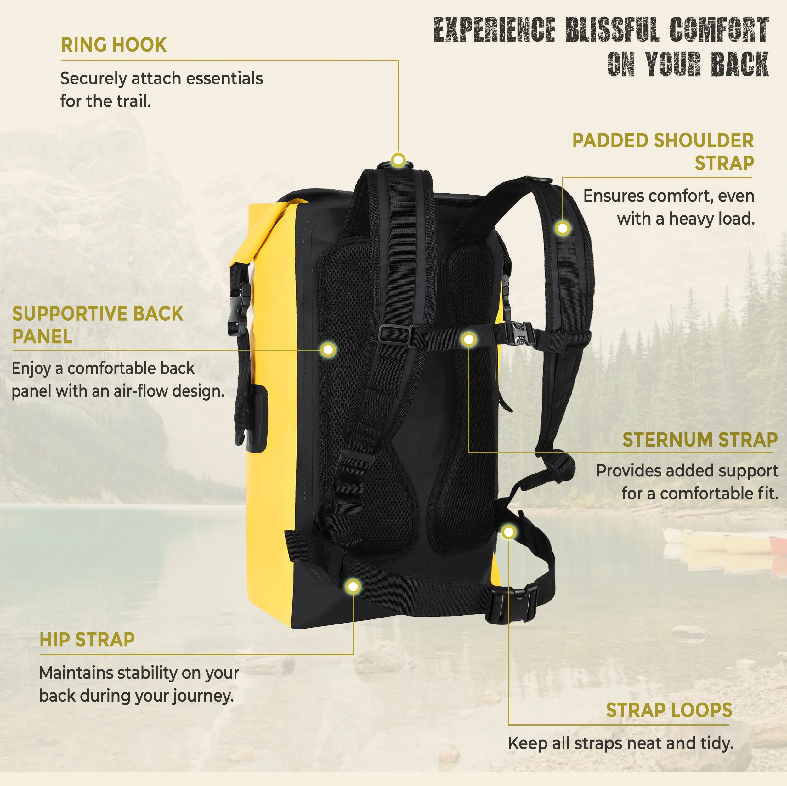 Water Sand Snow and Dirt Proof Backpack